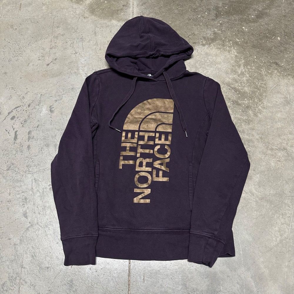 The North‎ Face Hoodie Sweatshirt Womens Small Purple Gold Pullover